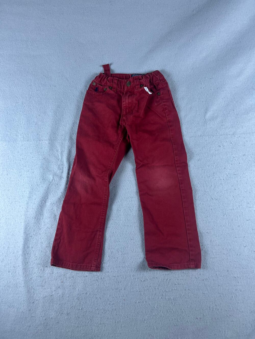 Polo Ralph Lauren Pants Toddler 4T Red Adjustable Waist Dungarees Outerwear